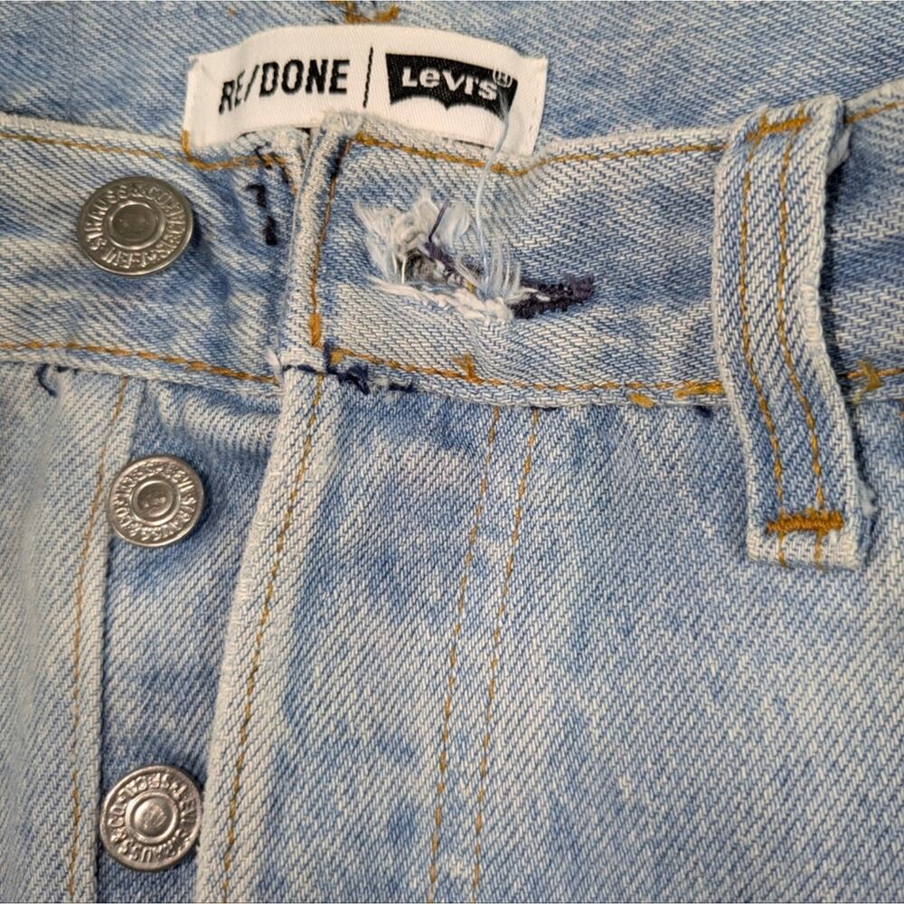 Re/Done Light Blue High Rise Women Jeans - Picture 6 of 12